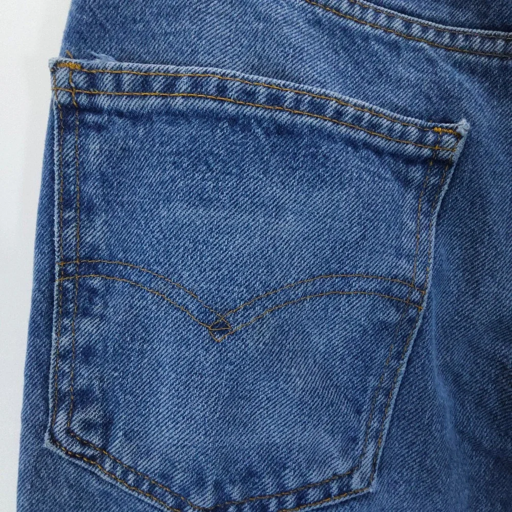 VTG Y2K Levis Jeans Orange Tab Mens 32x25 Blue Straight Leg Denim USA MADE